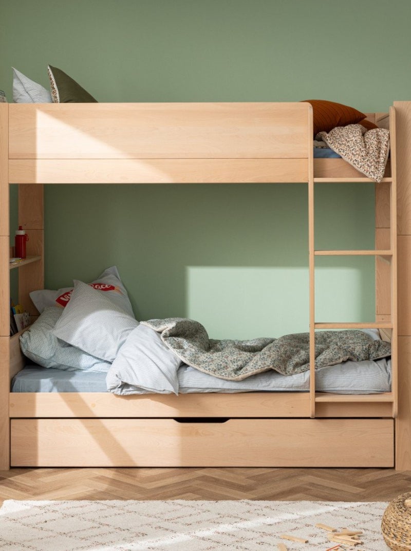 Tiroir de rangement bois massif hêtre naturel  ARSÈNE Bois naturel - Kiabi