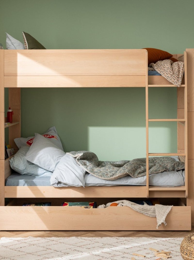 Tiroir de rangement bois massif hêtre naturel  ARSÈNE Bois naturel - Kiabi