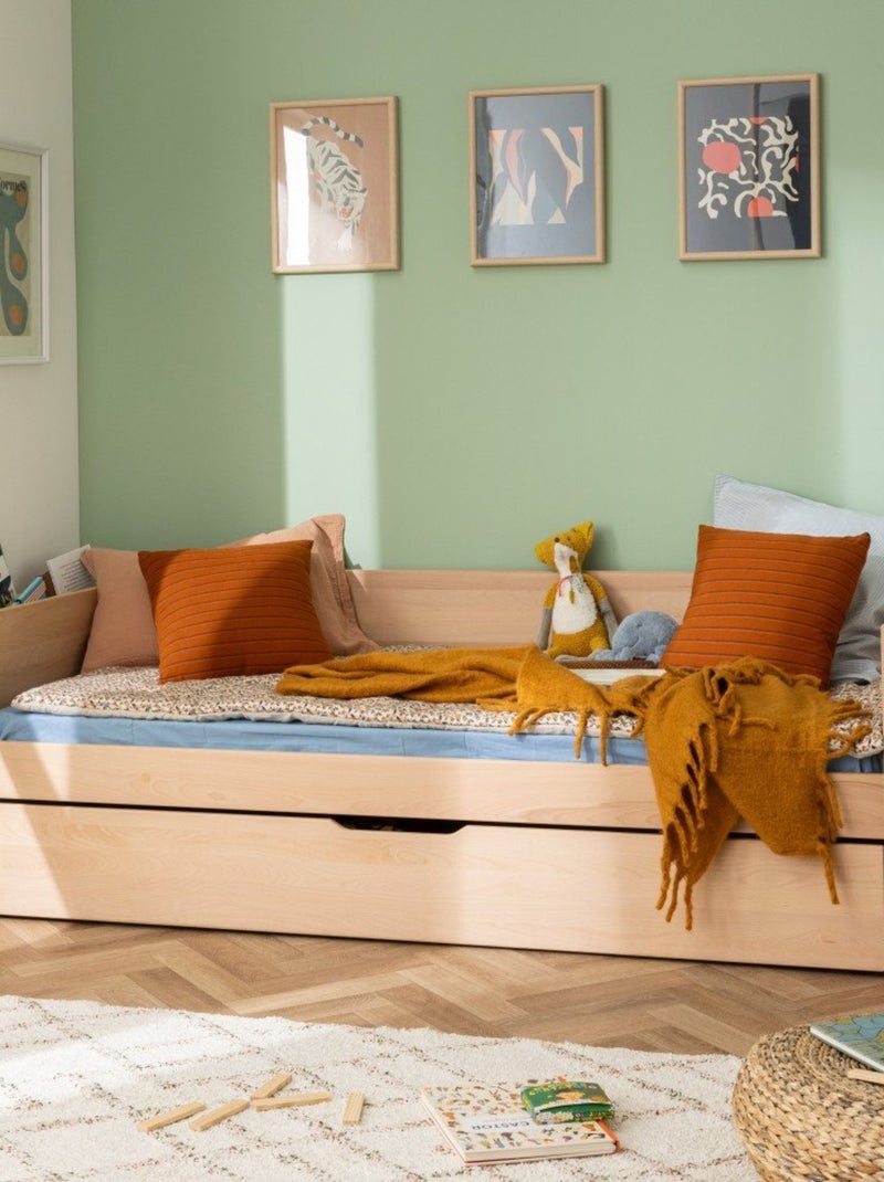 Tiroir de rangement bois massif hêtre naturel  ARSÈNE Bois naturel - Kiabi