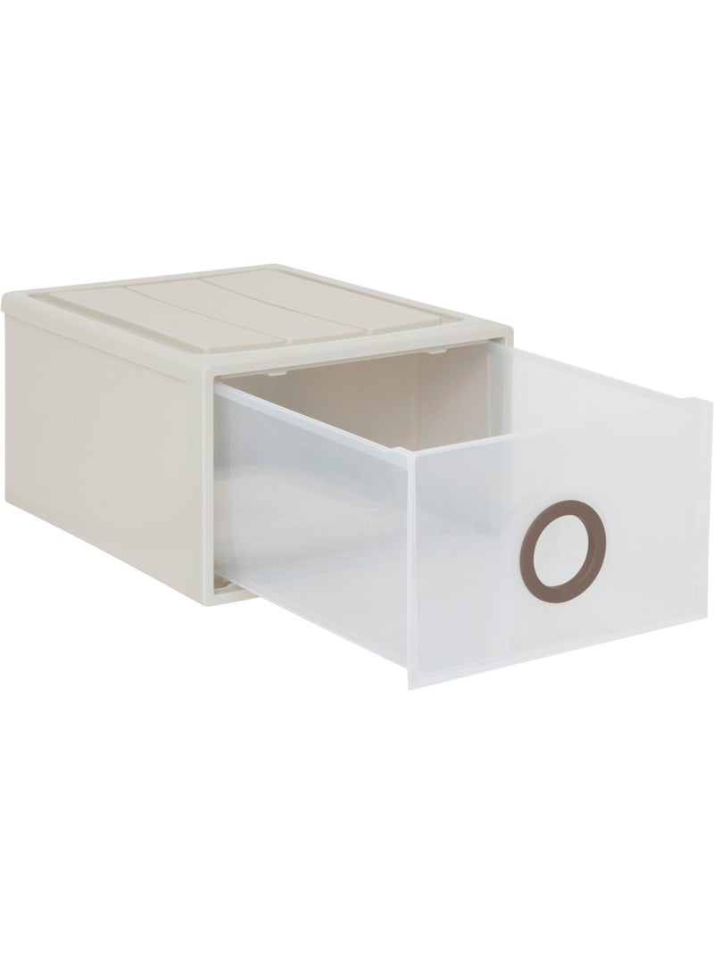 Tiroir de rangement empilable 23,5L TIDE'N STAK Beige - Kiabi