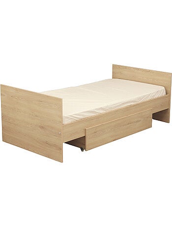 Tiroir pour lit bébé combiné évolutif décor bois hêtre - SAUTHON