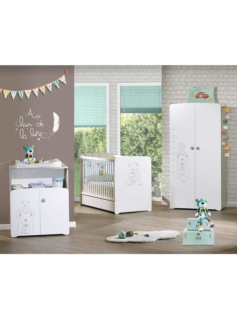Tiroir pour lit bébé en bois - BABYPRICE Blanc - Kiabi