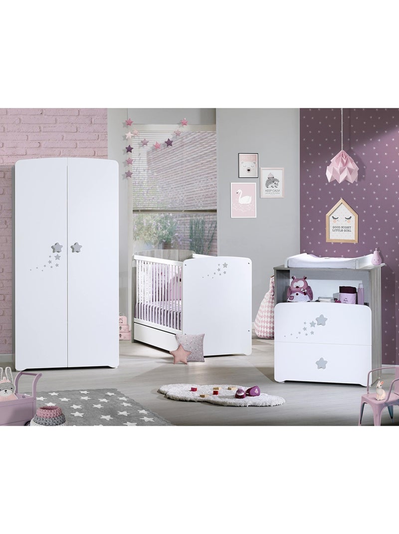 Tiroir pour lit bébé en bois - BABYPRICE Blanc - Kiabi