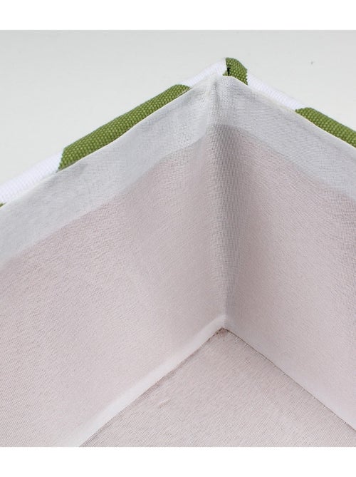 Tiroir Tissu Vert Pois Blanc - Kiabi
