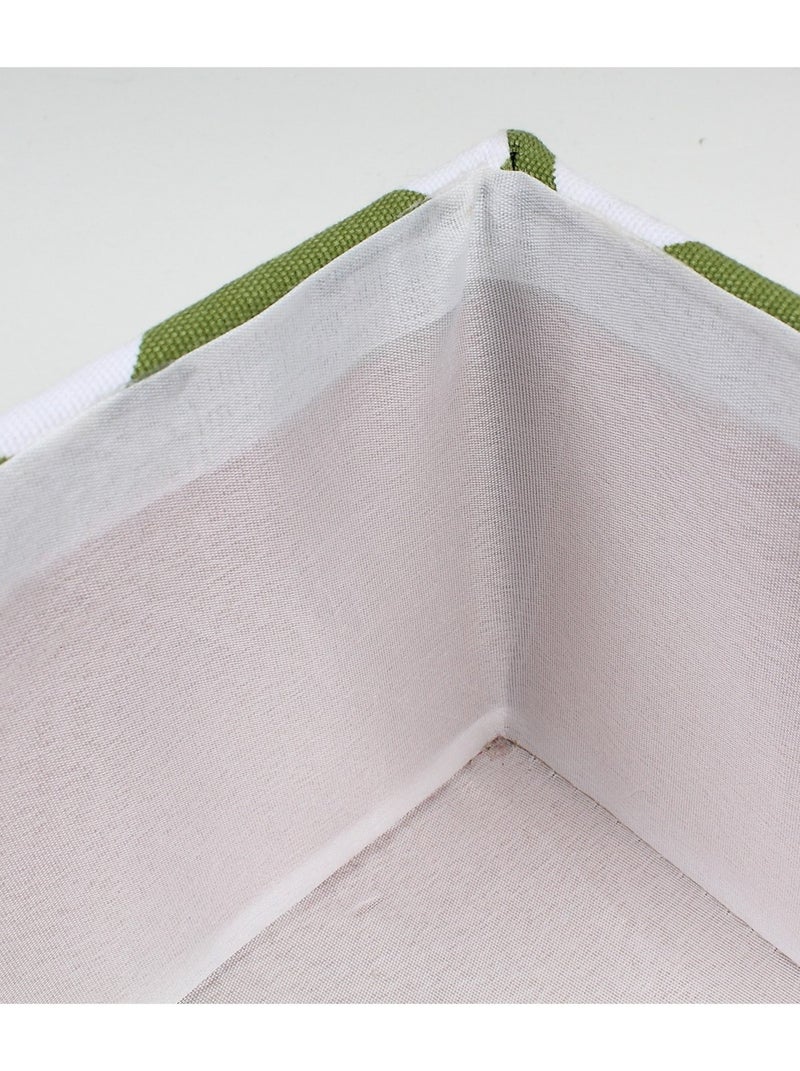 Tiroir Tissu Vert Pois Blanc Vert - Kiabi