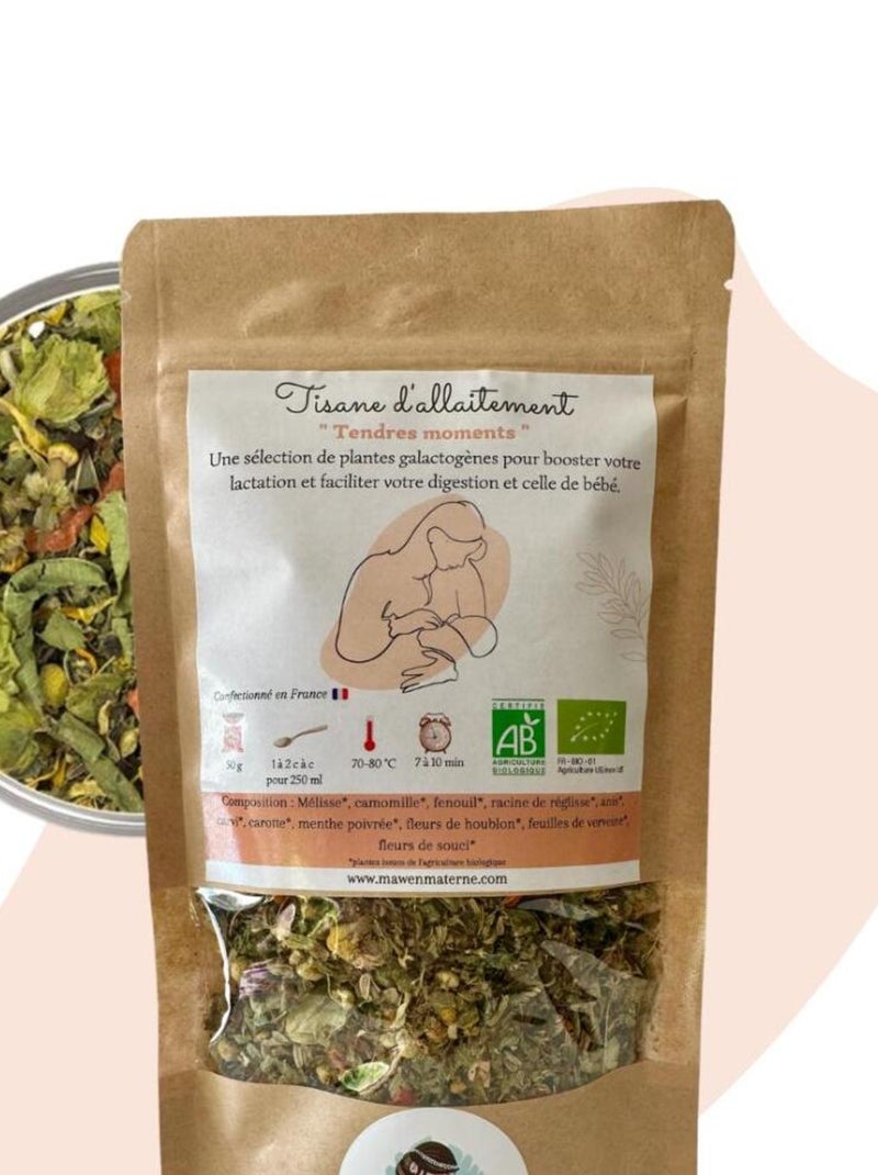 Tisane d'allaitement BIO 'Tendres moments' VRAC 50g Vert - Kiabi