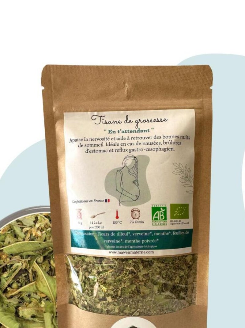 Tisane de grossesse BIO 'En t'attendant' VRAC 50g Orange - Kiabi