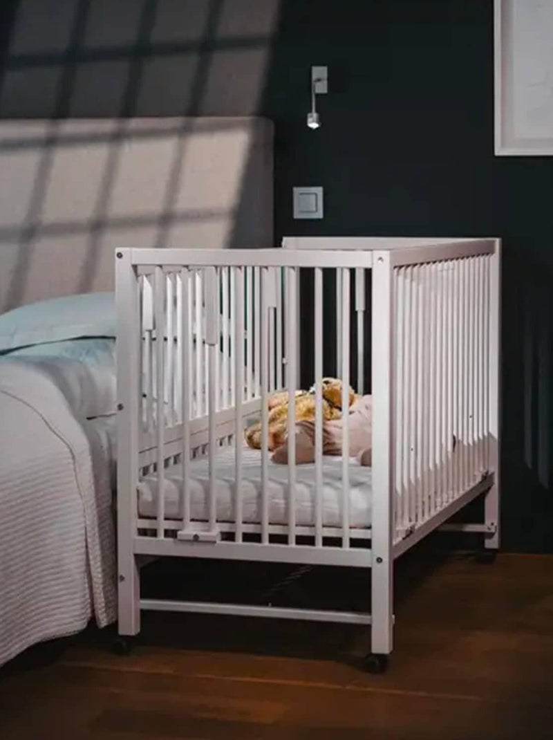 Tissi | Lit bébé cododo évolutif 60x120 cm HAJO Blanc - Kiabi