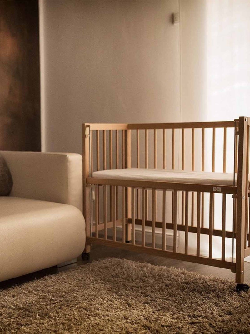 Tissi | Lit berceau co-dodo à barrières coulissantes Bois naturel Marron - Kiabi