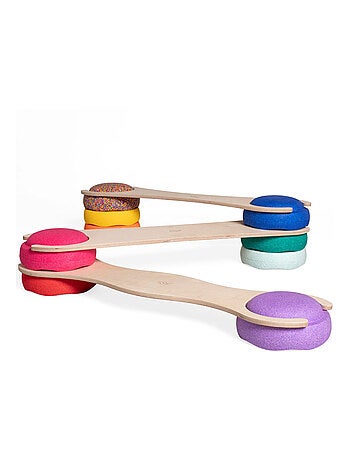 Tissi | Lot de 3 planches d'équilibre compatibles Stapelstein