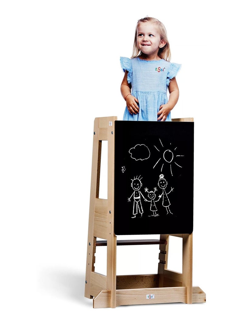 Tissi | Tableau ardoise pour tour d'apprentissage Felix Noir - Kiabi