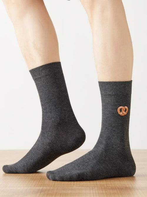 TitesChaussettes Hautes Gourmandes broderie bretzel - Kiabi