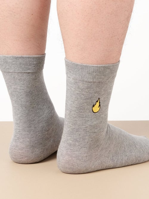 TitesChaussettes Sport avec Icone flamme - Kiabi