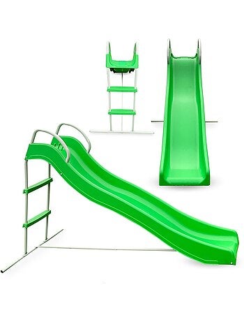 Toboggan de jardin enfants avec échelle extérieur stable et sécurisé – HyperMotion