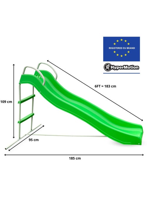 Toboggan de jardin enfants avec échelle extérieur stable et sécurisé – HyperMotion - Kiabi