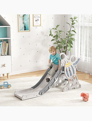 Toboggan enfant 18-36 mois design fusée - usage intérieur