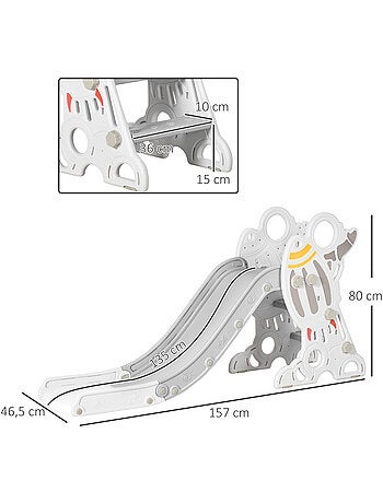 Toboggan enfant 18-36 mois design fusée - usage intérieur