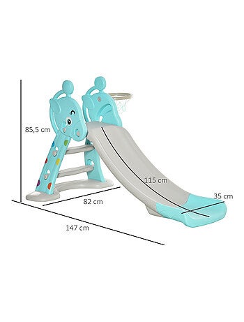 Toboggan enfant avec panier basket