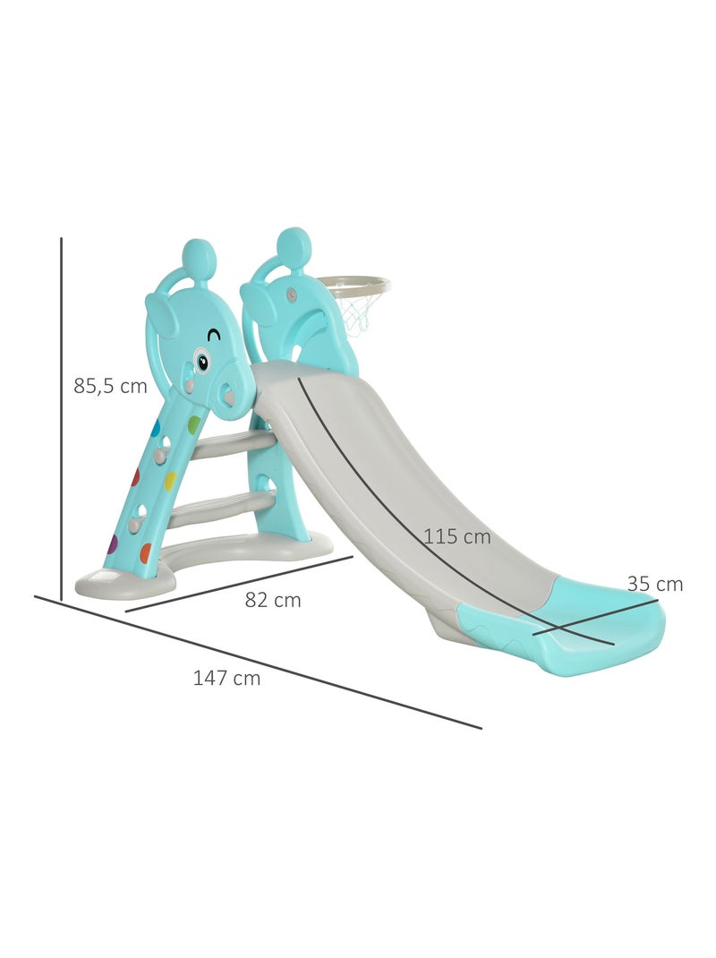 Toboggan enfant avec panier basket Bleu Bleu - Kiabi