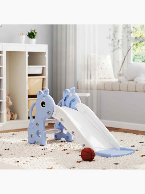 Toboggan enfant design girafon panier de basket-ball intégré plastique - Kiabi Toboggan enfant design girafon panier de basket-ball intégré plastique - Kiabi