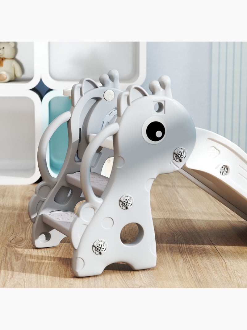 Toboggan enfant design girafon panier de basket-ball intégré plastique Gris - Kiabi