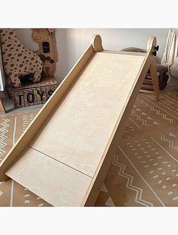 Toboggan enfant en bois pliable pour intérieur Mamabrum