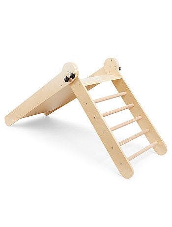 Toboggan enfant en bois pliable pour intérieur Mamabrum