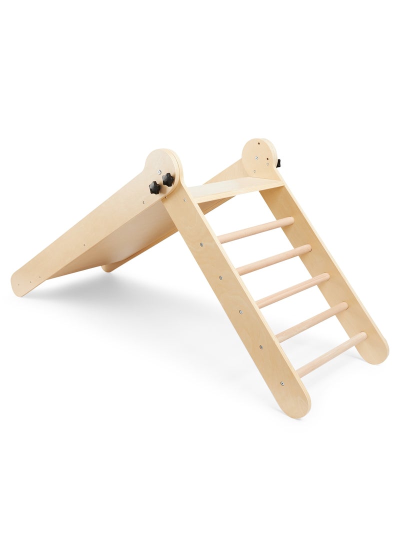 Toboggan enfant en bois pliable pour intérieur Mamabrum Beige - Kiabi