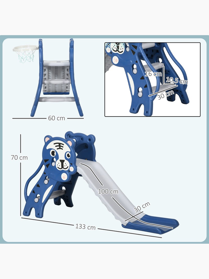 Toboggan enfant panier basket design tigre 18-36 mois accessoires inclus Bleu Bleu - Kiabi