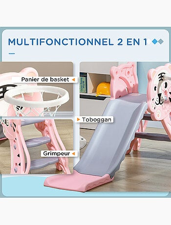 Toboggan enfant panier basket design tigre 18-36 mois accessoires inclus