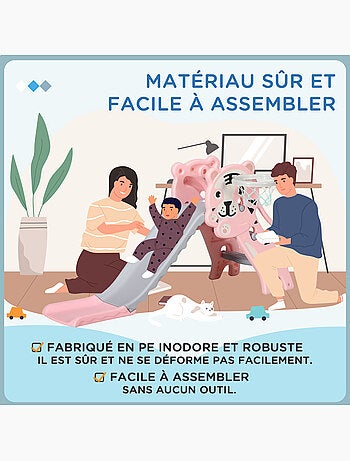 Toboggan enfant panier basket design tigre 18-36 mois accessoires inclus
