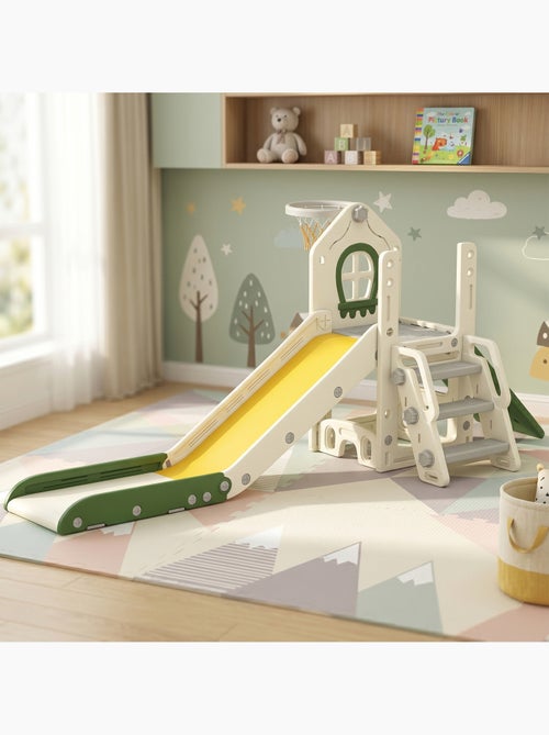 Toboggan enfant pliable panier basket escalade balle - Kiabi Toboggan enfant pliable panier basket escalade balle - Kiabi