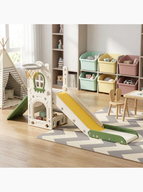 Toboggan enfant pliable panier basket escalade balle - Kiabi Toboggan enfant pliable panier basket escalade balle - Kiabi