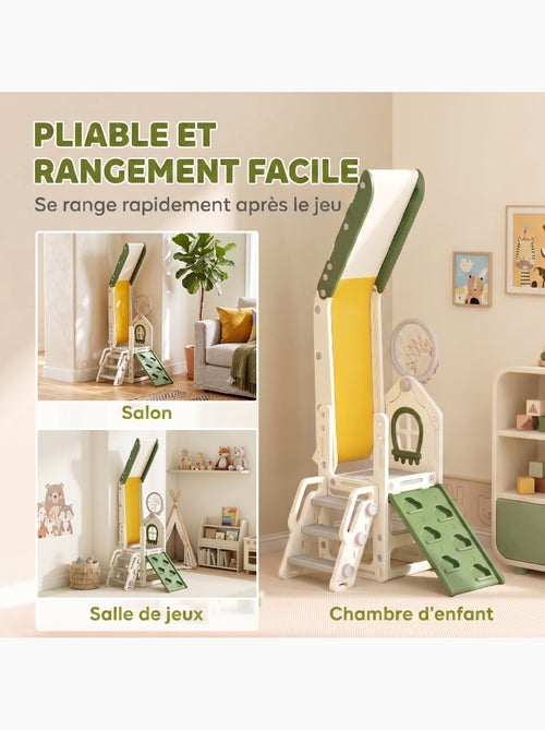 Toboggan enfant pliable panier basket escalade balle - Kiabi Toboggan enfant pliable panier basket escalade balle - Kiabi