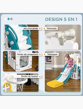 Toboggan pour enfant multifonction hdpe