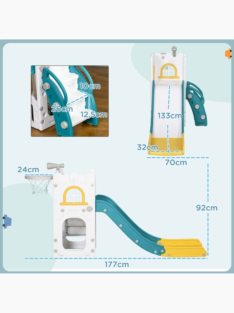 Toboggan pour enfant multifonction hdpe Blanc Blanc - Kiabi