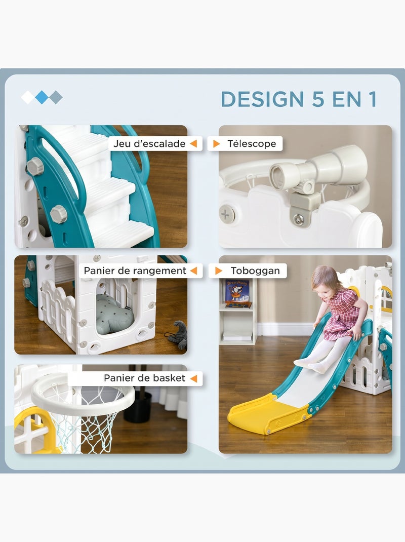 Toboggan pour enfant multifonction hdpe Blanc Blanc - Kiabi
