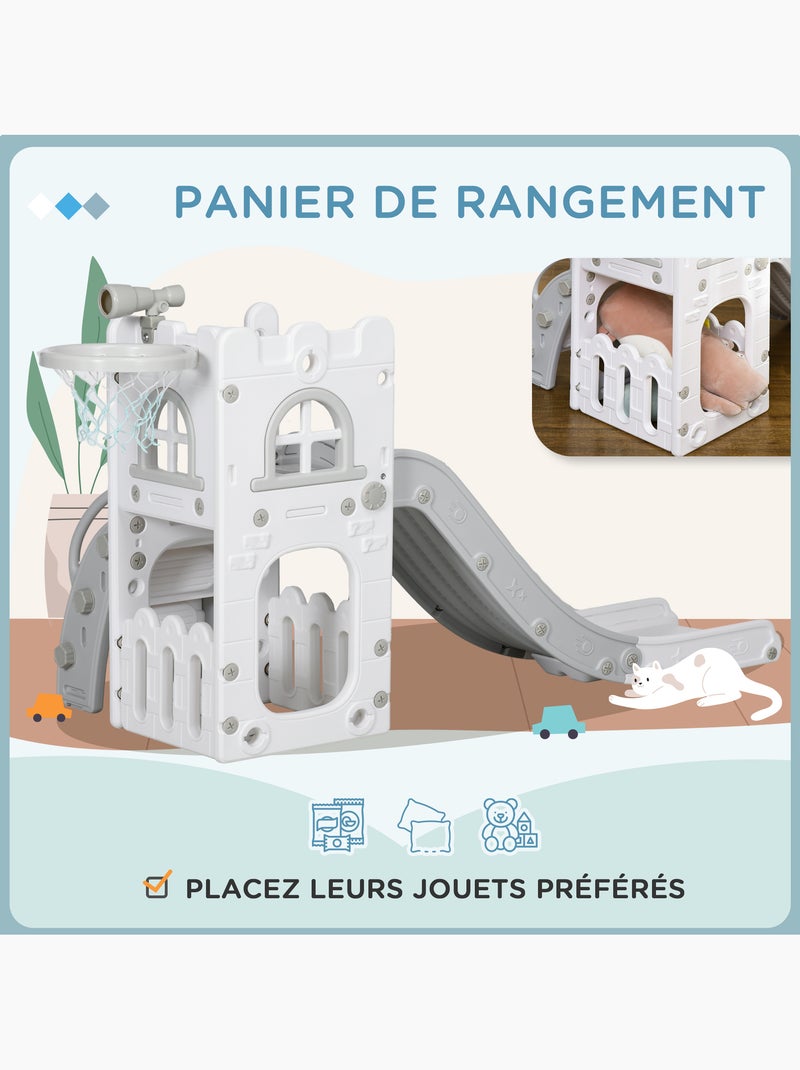 Toboggan pour enfant multifonction hdpe Gris - Kiabi