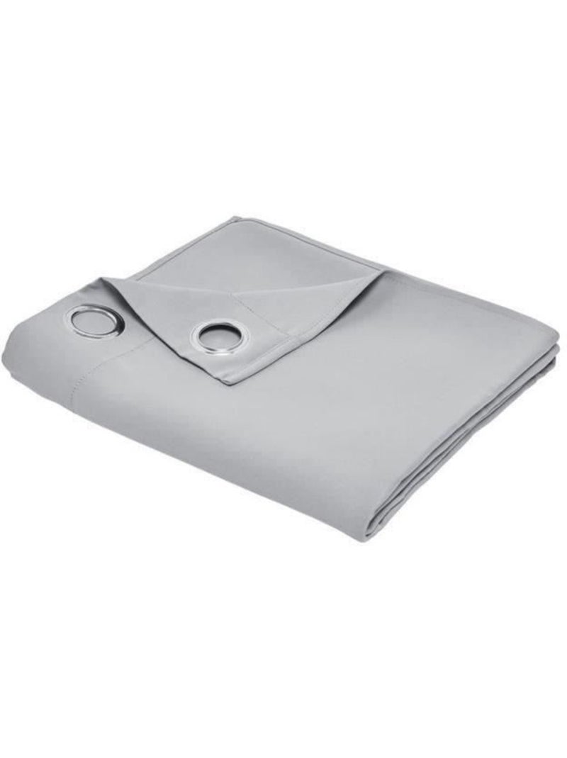 TODAY Rideau Occultant Essential Uni - 140 x 240 cm - Gris Gris - Kiabi