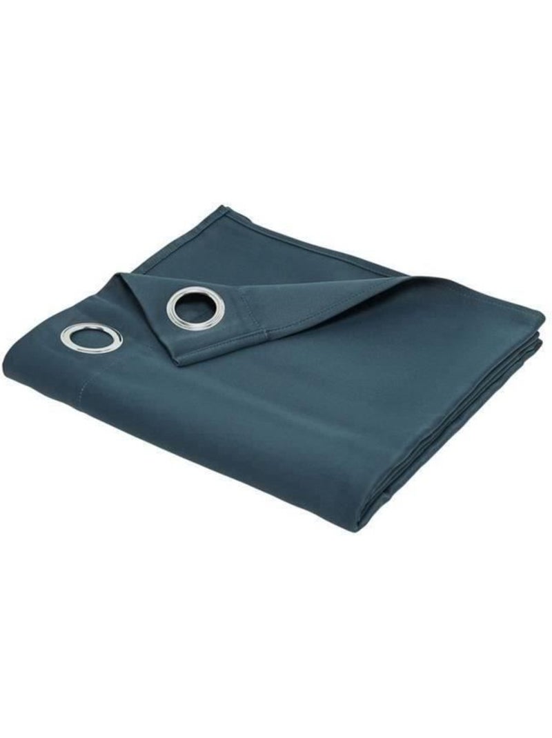 Today rideau occultant essential uni - 140 x 240 cm - paon Bleu - Kiabi