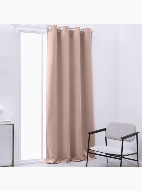 TODAY Rideau Occultant Essential Uni - 140 x 240 cm - Rose des Sables - Kiabi
