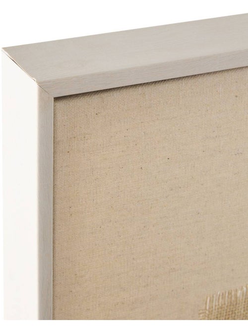 Toile 3D en lin motifs en relief CELIO - Kiabi