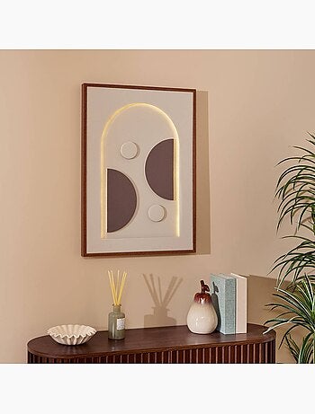 Toile 3d led rectangulaire tiara