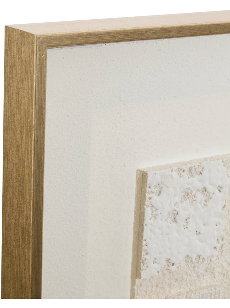 Toile 3d mosaïque effet métallisé estelle Blanc - Kiabi