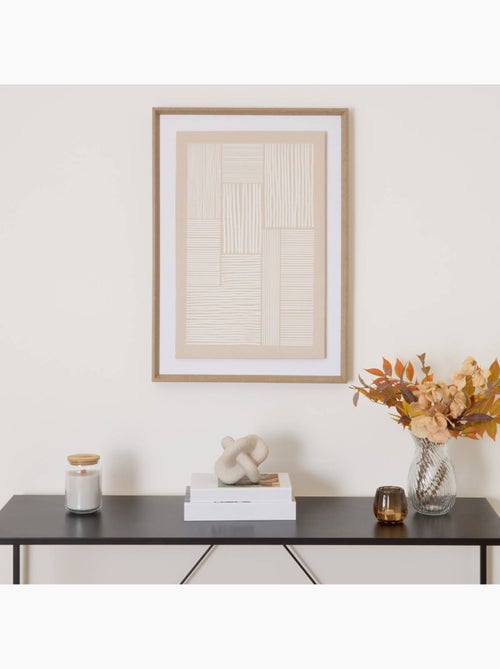 Toile 3D motifs abstraits en relief DONOVAN - Kiabi
