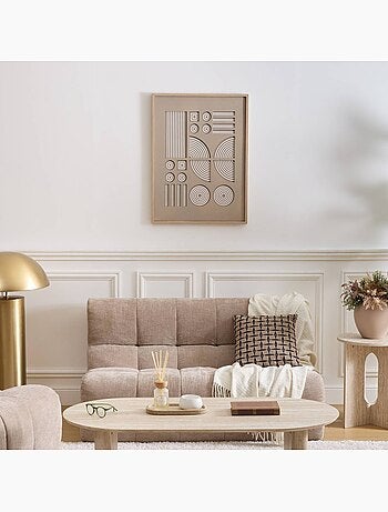 Toile 3D motifs géométriques en relief LILO