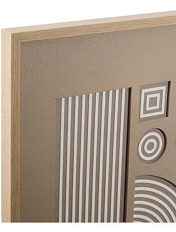 Toile 3d motifs géométriques en relief lilo