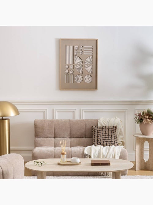 Toile 3D motifs géométriques en relief LILO - Kiabi