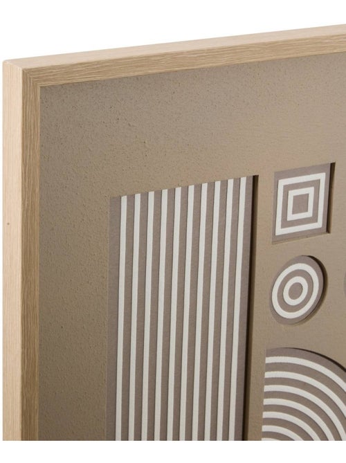 Toile 3D motifs géométriques en relief LILO - Kiabi
