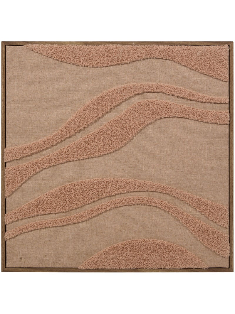 Toile 3D motifs ondulés en relief NOELIE Blush - Kiabi